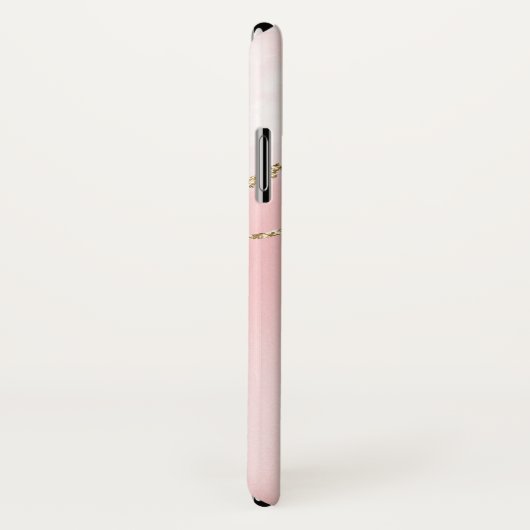 Blush Pink Gold Agate Modern Waterverf Case-Mate iPhone Case (Achterkant / rechts)