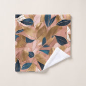 Blush Pink Gold Boho Collection Feuille populaire (Gant de toilette)