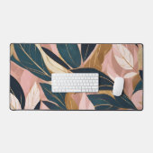 Blush Pink Gold Boho Collection Feuille tendance (Clavier et souris)