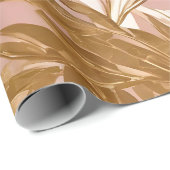 Blush Pink Gold Boho laat modern Collectie achter Cadeaupapier (Rol Hoek)