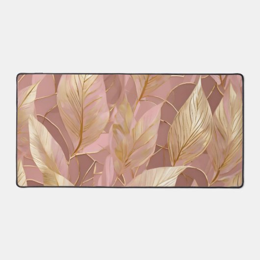 Blush Pink Gold Boho Modern Leaves Collection (Recto)