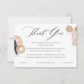 Blush Pink & Gold Business Carte de remerciements (Devant)