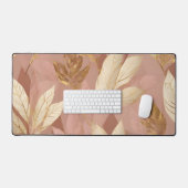 Blush Pink Gold Collection Feuille tendance Boho (Clavier et souris)