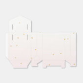 Blush Pink Gold Confetti Sparkle Ombre Bedankdoosjes (Uitgevouwen)