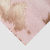 Blush Pink Gold Cowgirl Koeienhuid Tissuepapier (Detail)