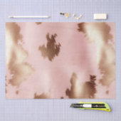 Blush Pink Gold Cowgirl Koeienhuid Tissuepapier (Craft)
