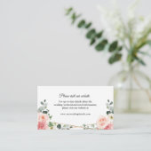 Blush Pink Gold Geometric Weddenwebsite - Gegevens Informatiekaartje (Staand voorkant)