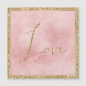 Blush Pink Gold Glitter Love (Voorkant)