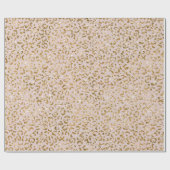 Blush Pink Gold Glitter Luipaard Print Cadeaupapier (Vlak)