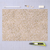 Blush Pink Gold Glitter Luipaard Print Tissuepapier (Craft)