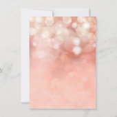Blush Pink Gold Glitter Twinkle Licht - Inv Kaart (Achterkant)