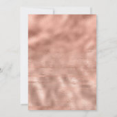 Blush Pink Gold Graduation Party Kaart (Achterkant)