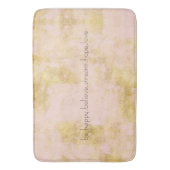 Blush Pink Gold Grunge op maat Badmat (Voorkant Verticaal)