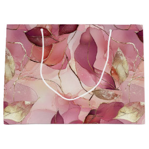 Blush Pink Gold Leaves Vrijgezellenfeest Groot Cadeauzakje