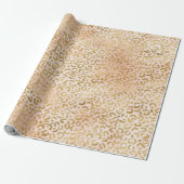 Blush Pink Gold-leopard-printer    Cadeaupapier (Uitgerold)