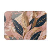 Blush Pink Gold Modern Boho Leaves Collectie Badmat (Voorkant)