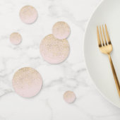 Blush Pink & Gold Modern Elegant Glam Party Confetti (Groep)