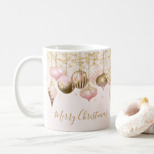 Blush Pink Gold Ornament Koffiemok