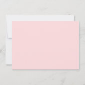Blush Pink Gold Princess Invitation pour le premie (Dos)