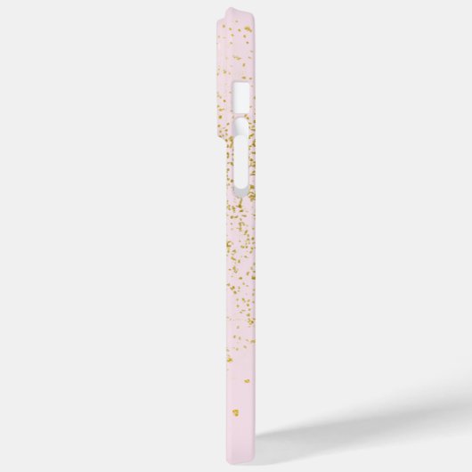 Blush Pink Gold Sparkle Case-Mate iPhone Case (Achterkant / Links)