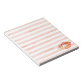 Blush Pink Gold XOXO Waterverf Kiss Notitieblok (Schuin)