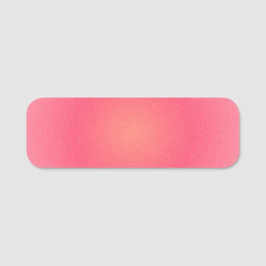 Blush Pink Gradient Name Tag (Voorkant)