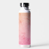Blush Pink Gradient Sparkle Bottle Waterfles (Links)