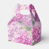 Blush Pink Hydrangea Het is een meisje Baby shower Bedankdoosjes (Achterkant)