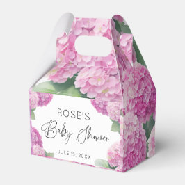 Blush Pink Hydrangea Het is een meisje Baby shower Bedankdoosjes