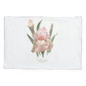 Blush Pink Iris Kussensloop (Achterkant)