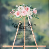 Blush Pink Ivory Floral Wedding Welcome (Neutre)
