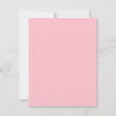 Blush Pink & Ivory Roos Garland RSVP Kaartje (Achterkant)