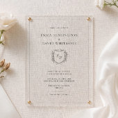 Blush Pink Laurel Krans Elegante bruiloft Kaart