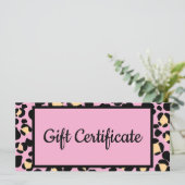 Blush Pink Leopard Lash Beauty Cadeaubon (Staand voorkant)