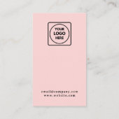 Blush Pink Logo | Modern Business Loyalty Design (Achterkant)