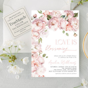 Blush Pink Love is een bloeiend Vrijgezellenfeest Kaart