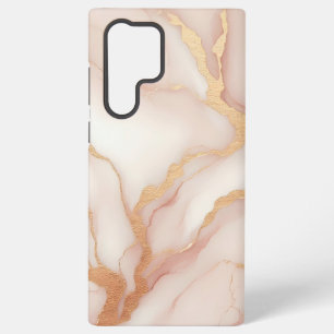 Blush Pink Marble Samsung Galaxy S22 Ultra Hoesje
