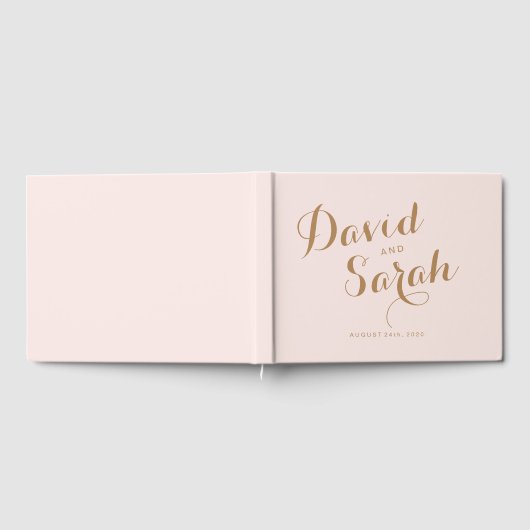 Blush Pink Mariage livre d'hôte (Complet)