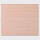 Blush Pink met Crème Diamanten Wrapping Paper Cadeaupapier (Vlak)