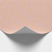 Blush Pink met Crème Diamanten Wrapping Paper Cadeaupapier (Hoek)