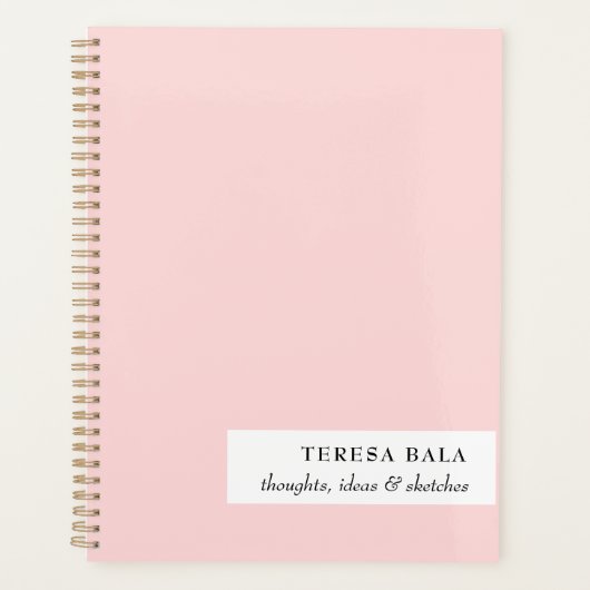 Blush Pink Minimalist 2026 Design Planner (Voorkant)