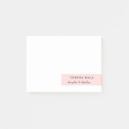 Blush Pink Minimalist Modern Design Post-it® Notes