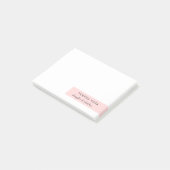 Blush Pink Minimalist Modern Design Post-it® Notes (Schuin)