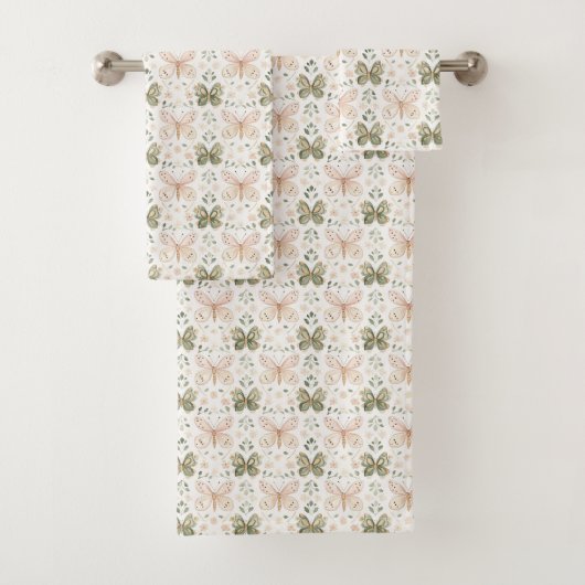 Blush Pink Mint Green Butterflies (En situation)