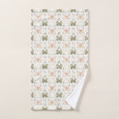 Blush Pink Mint Green Butterflies (Serviette à main)