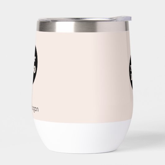 Blush Pink Modern Custom Company Logo Slogan (Links)