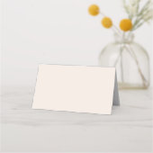 Blush Pink Modern Minimalist Wedloop Table Number (Achterkant)