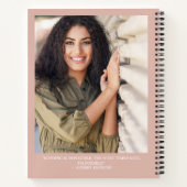 Blush Pink Modern Script Grand Party Livre d'invit (Dos)