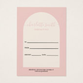 Blush Pink Modern Simple Arch Venin Certificate (Dos)