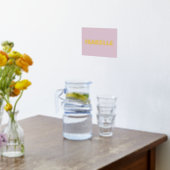 BLUSH PINK Moderne Vette EDITABLE TEKST GOLD Folie Afdrukken (Laag (Keuken))